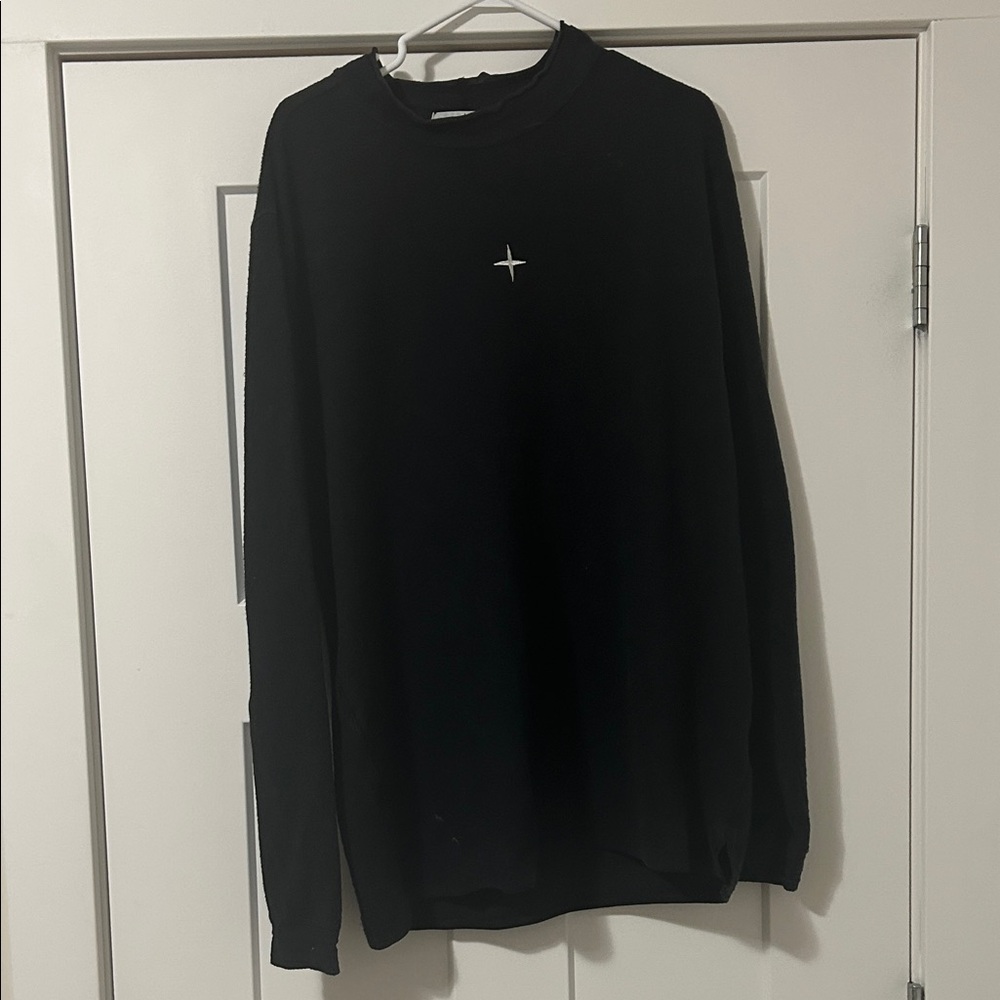 Stone Island Black Crewneck Sweater